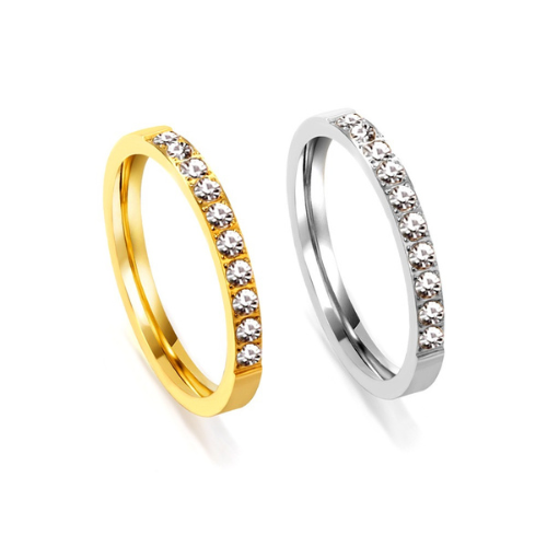 Iona half eternity ring - gold or silver