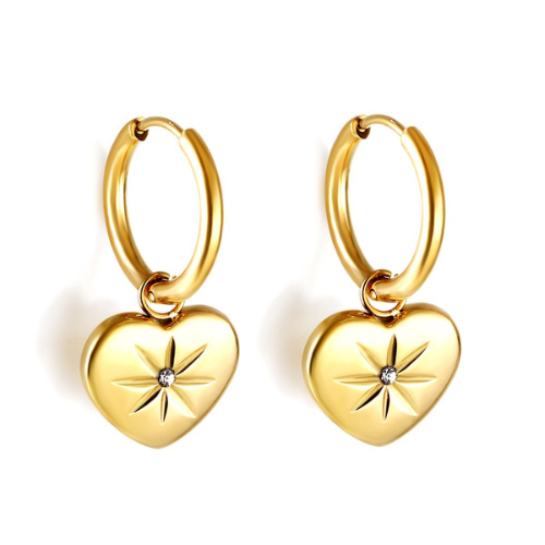 Heart Hoop Earrings