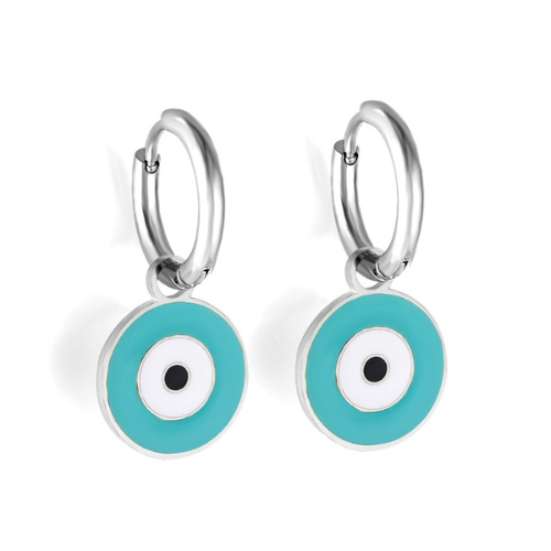 The Eye Pendant Earrings (Gold or Silver)