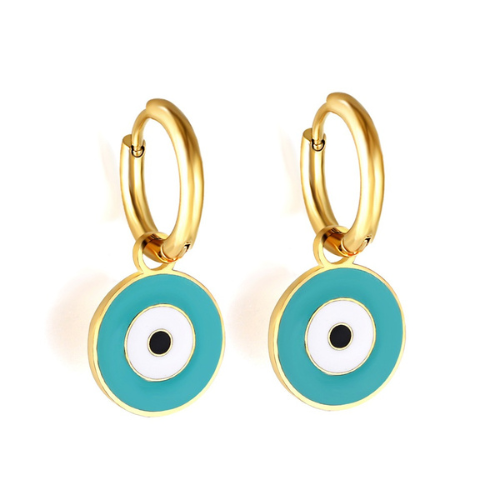 The Eye Pendant Earrings (Gold or Silver)